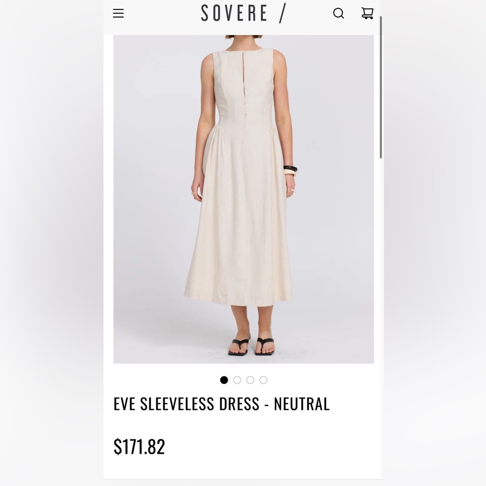 REVOLVE Cream high neck low back